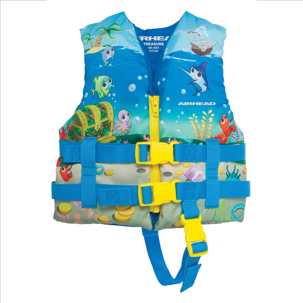 Airhead Treasure Life Vest for Infants & Children - USCG Approved, Fits 33-55 lbs
