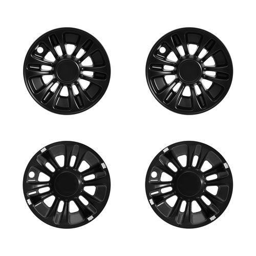 SAUTVS 8" Wheel Hub Caps for E-Z-GO/Club Car/Yamaha Golf Cart Accessories, 8 inch Center Tire Hub Cap Covers Wheel Rim Cover for Most Golf Carts, 4pcs, Matte Black