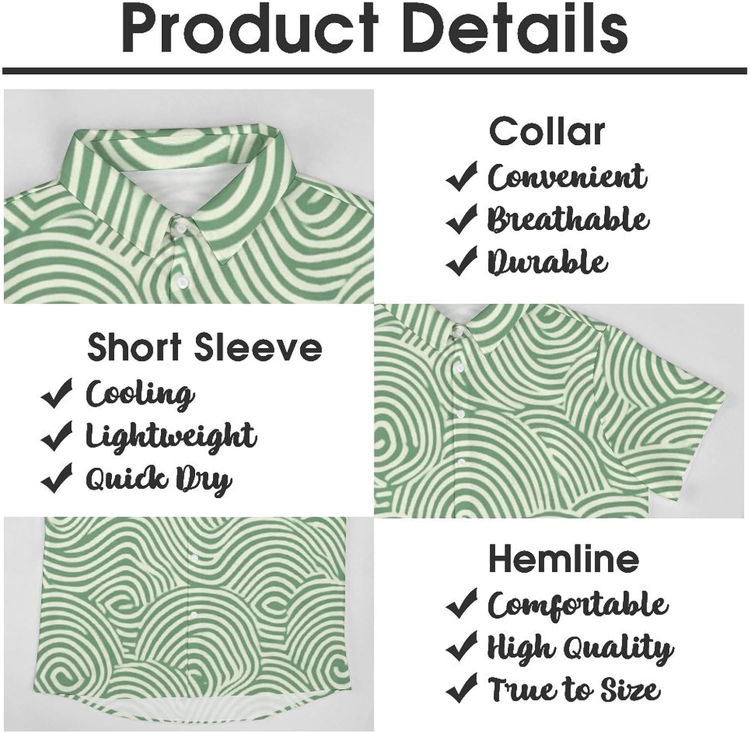 Skiennix Men's Hawaiian Shirt - Short Sleeve Abstract Print for Beach & Summer | Vacation Ready