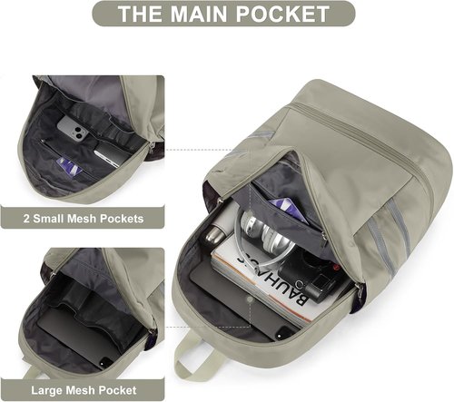 Coofay Gym Backpack - Waterproof Travel Bag with Shoe Compartment | Lightweight Sports Backpack for Women