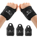 ELEAMY Wrist Weights with Thumb Loops Lock for Women & Men, 0.5lb*2/1lb*2/1.5lb*2/2lb*2/3lb*2,Premium Ice Silk Fabric,Comfortable & Tear Resistant for Walking,Running,Fitness and More（1lb*2 Black）