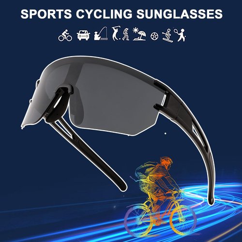 WANWAN Men Women Cycling Sunglasses, 80s Sport Baseball Mirrored Sun Glasses for Youth Adults Running Softball