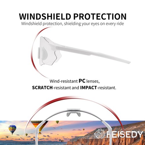 FEISEDY Photochromic Cycling Glasses for Men Women Mountain Bike Sports Sunglasses UV Protection B0310