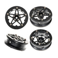 RampCrab 1.8" (46mm) Super Wheels, Carbon fibre Beadlock Wheels, fit for SCX24, TRX4M, FCX24, CR18P, Style E