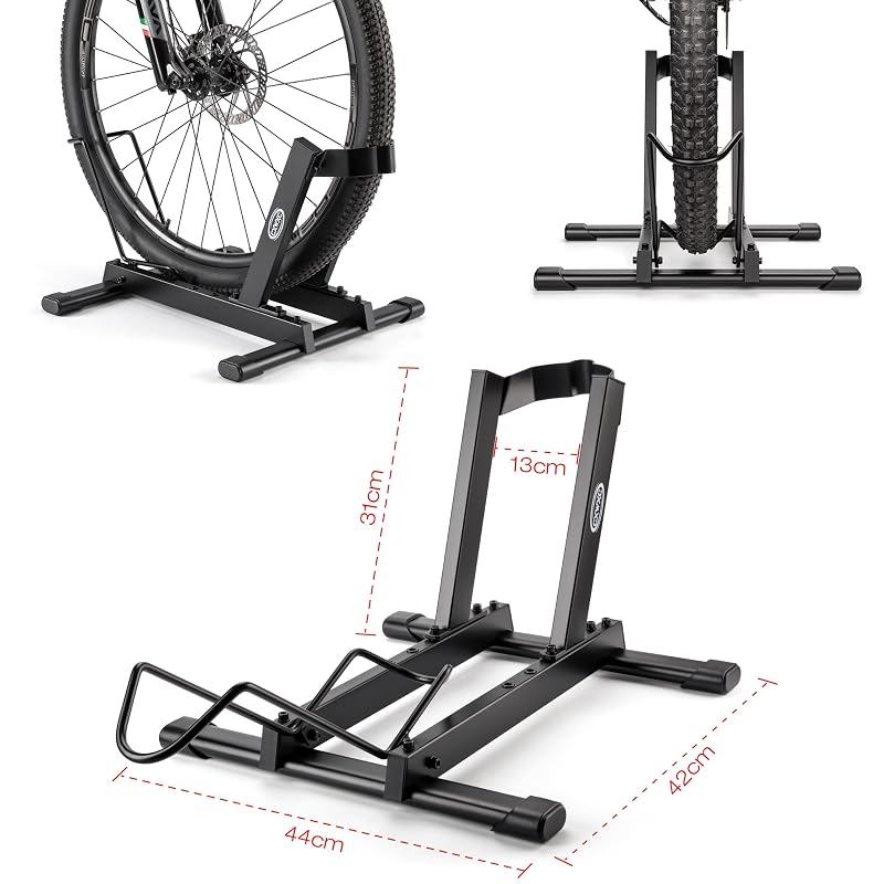 Floor Bicycle Stand for 20"-29" Bikes, 38kg Capacity – Freestanding Bike Rack
