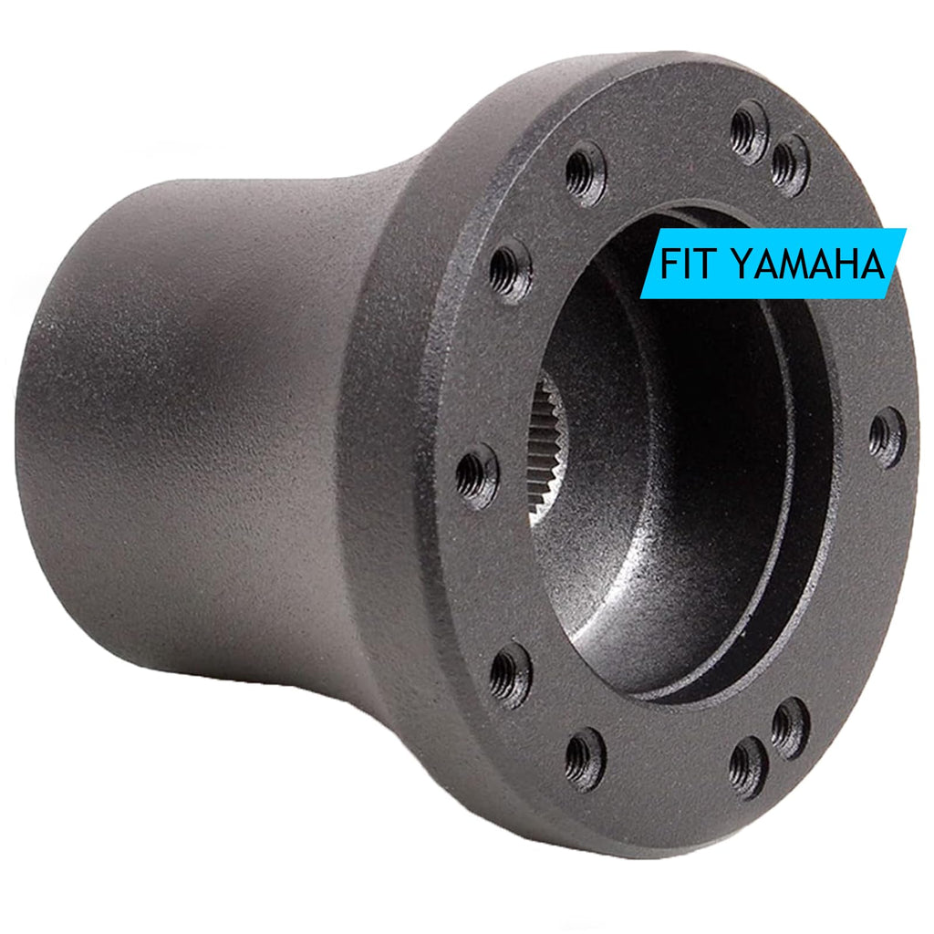 vcoyeix Golf Cart Steering Wheel Adapter, Steering Wheel Adapter Hub Only Adapter for Golf Cart (Adapter for YAMAHA - Black)