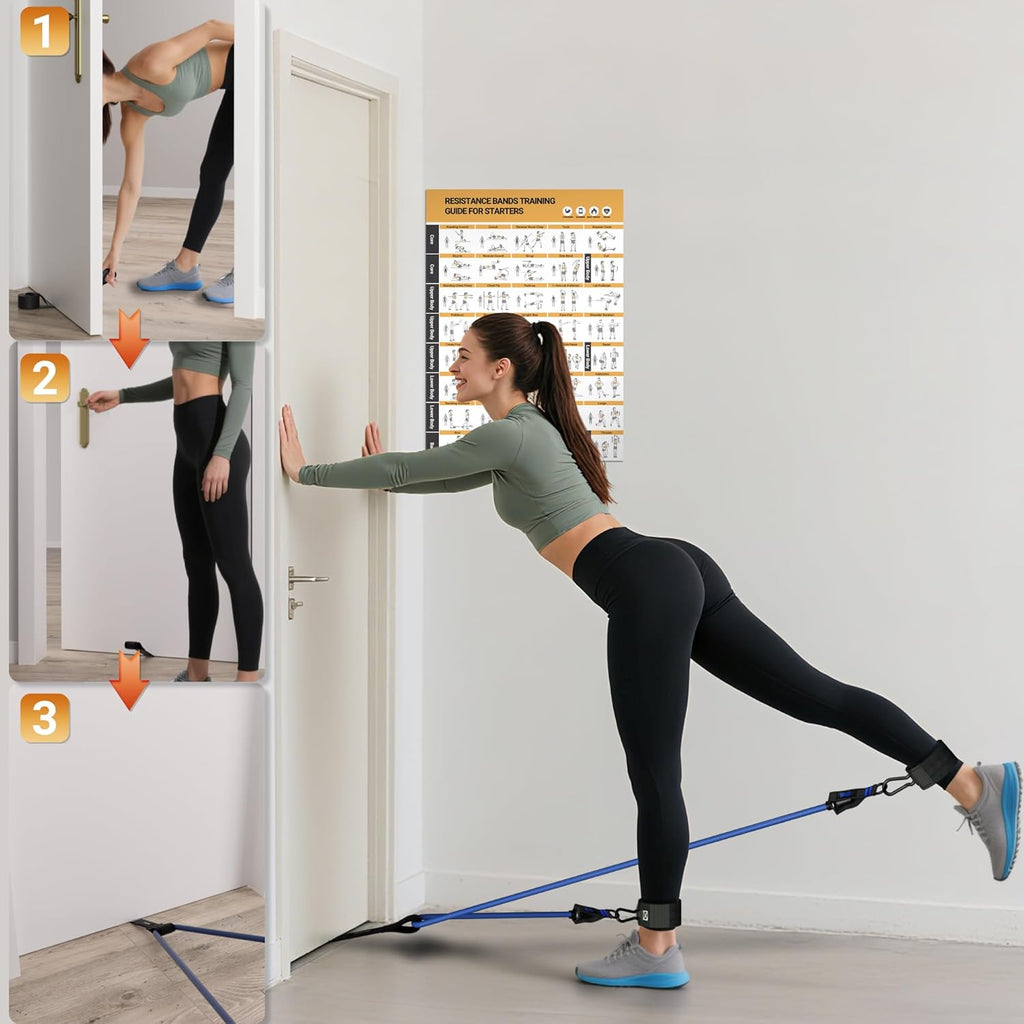 Readaeer Resistance Bands - Versatile Exercise Bands with Handles for Home Gym & Outdoor Workouts