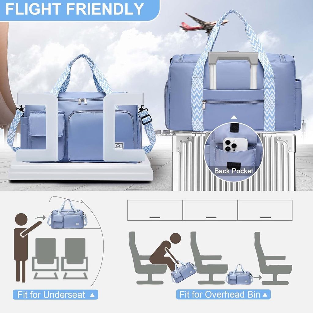 Skiennix Small Gym Bag - Stylish Travel Duffle with Shoe Compartment | Perfect for Weekend Getaways