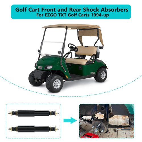 10L0L Golf Cart Front and Rear Shock Absorbers for EZGO TXT Golf Carts 1994+, Replaces OEM# 76418-G01, 70248-G01, 70324-G01, 76419-G01-2 PCS