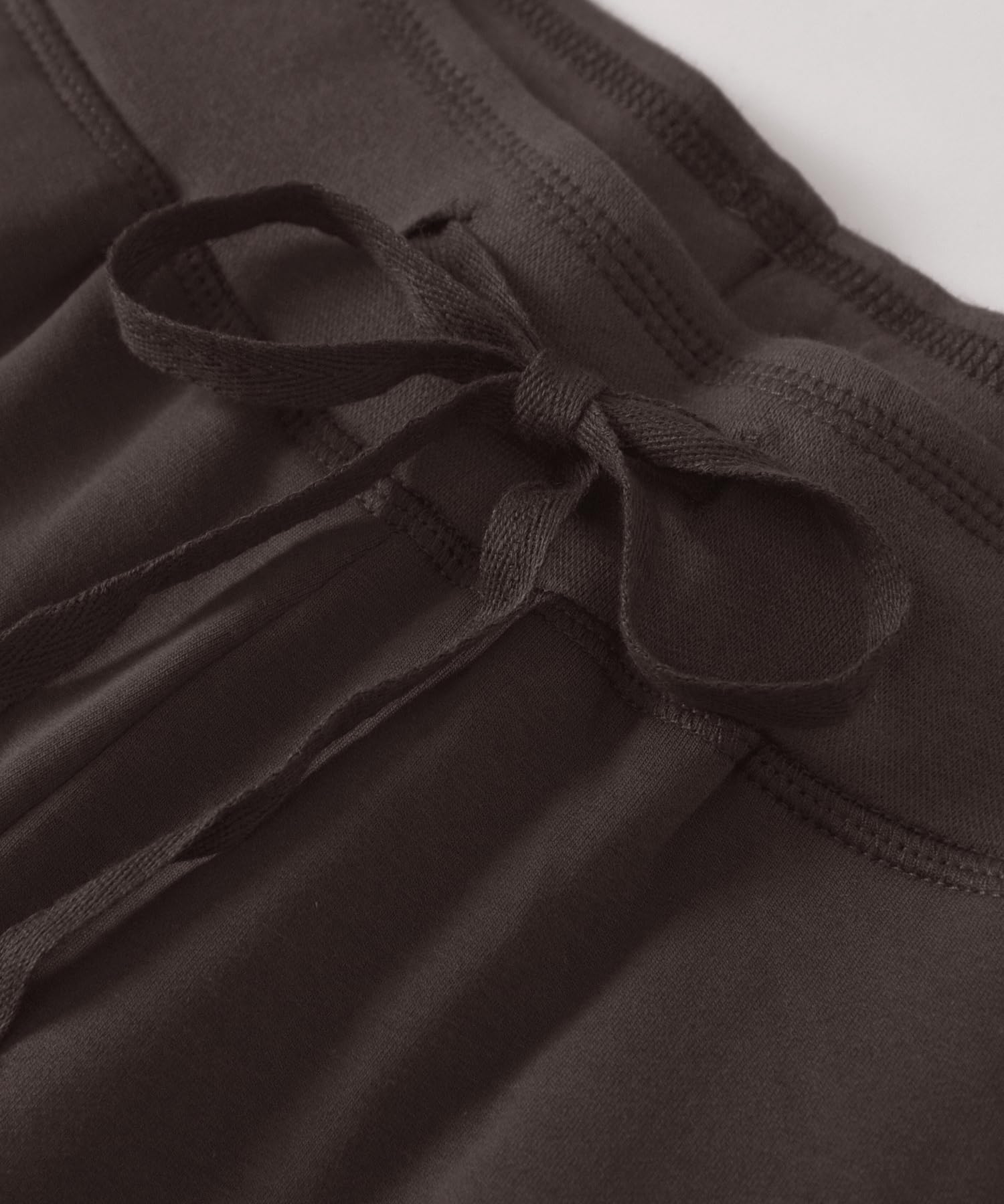Weintee Women's Petite Cotton Sweatpants with Pockets L Brown