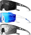Skiennix Polarized Sports Sunglasses - UV Protection for Men & Women | 3-Pack for Running, Cycling, Fishing