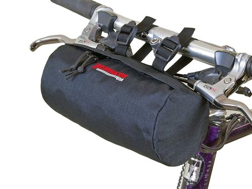 Bushwhacker Waco Black Bicycle Handlebar & Seat Bag – Cycling Pack for Bike Cylinder Storage – Versatile Saddle Bag for Front or Rear Accessories, Ideal for Cycling and Snowmobile Use