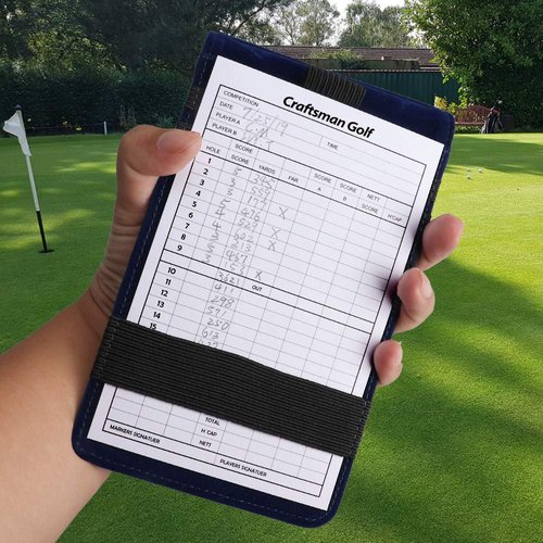 Craftsman Golf US Clover Scorecard Holder + 10pcs Golf Scorecard Sheet