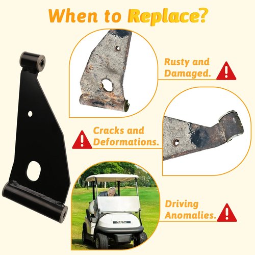 CLUBRALLY Control Arm Delta A-Plate, Control A-Arms Assembly Kit for Club Car Precedent 2004-Up and Tempo 2018-Up, OEM# 102287301, 103388501