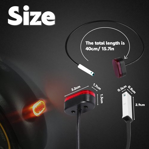 Felixstory Rear Tail Light, Electric Scooter Light Stoplight for Sgeway Ninebot Max G30, Tail Stop Light, Brake Light, Tailing Kit for Ninebot Max G30P Scooter, Taillight Replacement Part Accessory