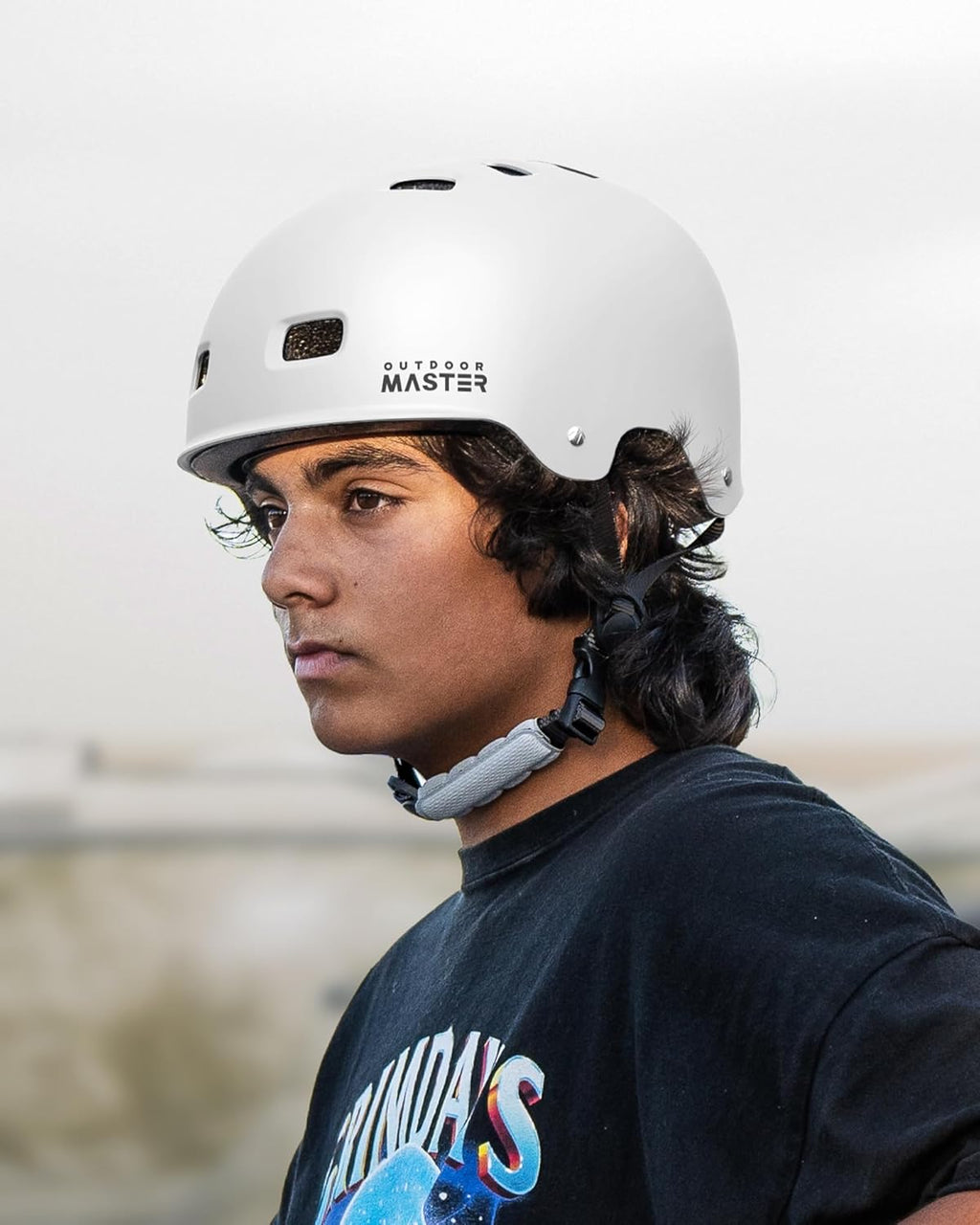 OutdoorMaster Skateboard Cycling Helmet - Multi-Sport Ventilation with Two Removable Liners | For Kids, Youth & Adults