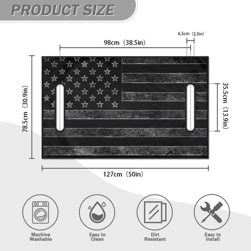 AFPANQZ American Flag Golf Cart Seat Cover Blanket Soft Portable Sport Golf Cart Seat Cover Towel Blanket with Holes Easy to Install Clean