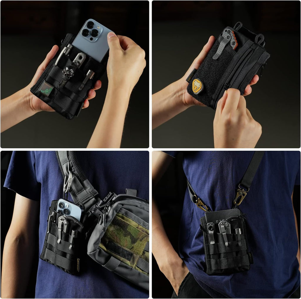 VIPERADE VE16 EDC Pouch - Versatile Pocket Organizer for Men | Multitool Wallet for Everyday Carry Gear