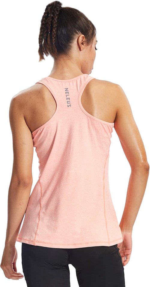NELEUS Women's Racerback Workout Tank Top - Breathable Athletic Gym Shirt for Yoga & Fitness