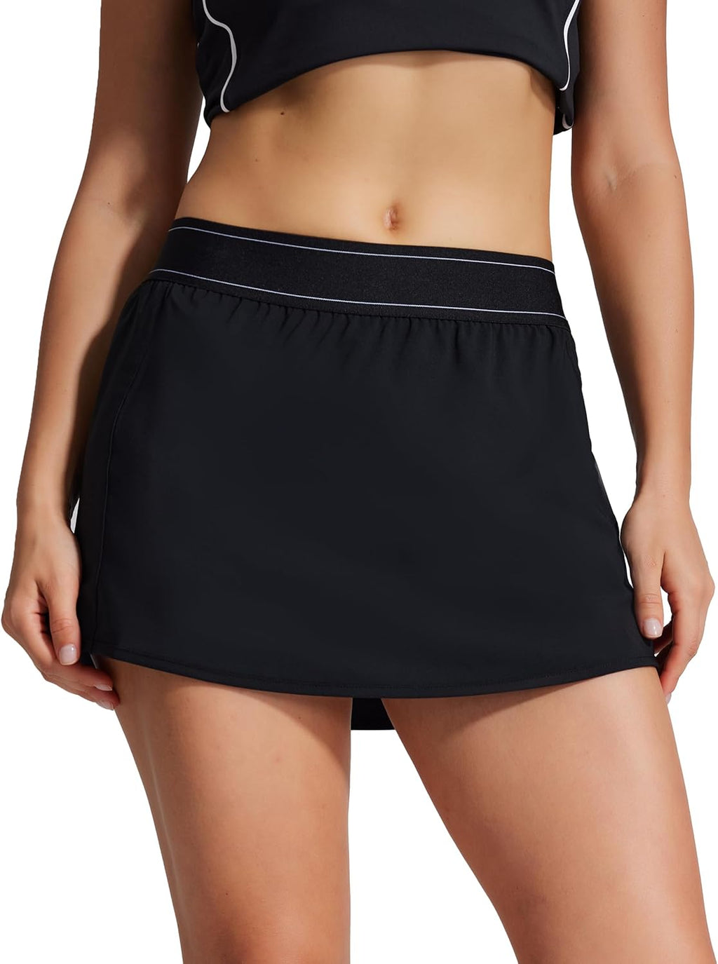 Skiennix Women's High-Waisted Tennis Golf Skirts - Athletic Skorts with Pockets & Inner Shorts