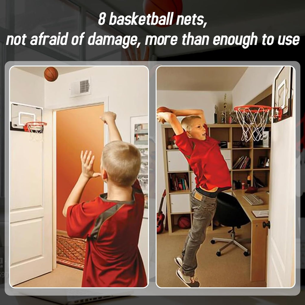 Skiennix Mini Basketball Nets - 8 Pcs Replacement for 8"-10.25" Rims | Durable Nylon Construction