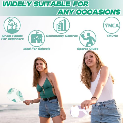 Nexopick Pickleball Paddles Set of 4, Cute Pickle Ball Set, Premium Pickleball Rackets, Pink Pickle Ball Paddles with Cushion Comfort Grip, 4 Indoor & Outdoor Balls & 1 Carry Bag Gifts for Women Men
