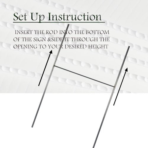 Directional Parking Signs by [Brand Name] - 10 Pack Large 23 X 7.2 Inch Durable Red & White Arrows with Stakes