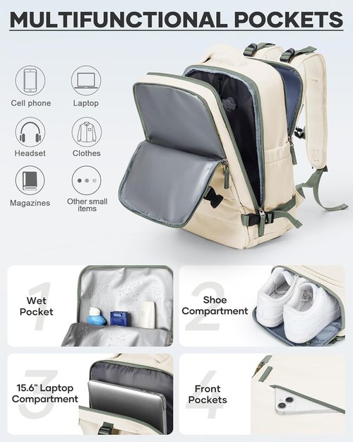 Coofay Vacuum Backpack - Travel-Friendly Design with Pump | Compression System for Easy Packing