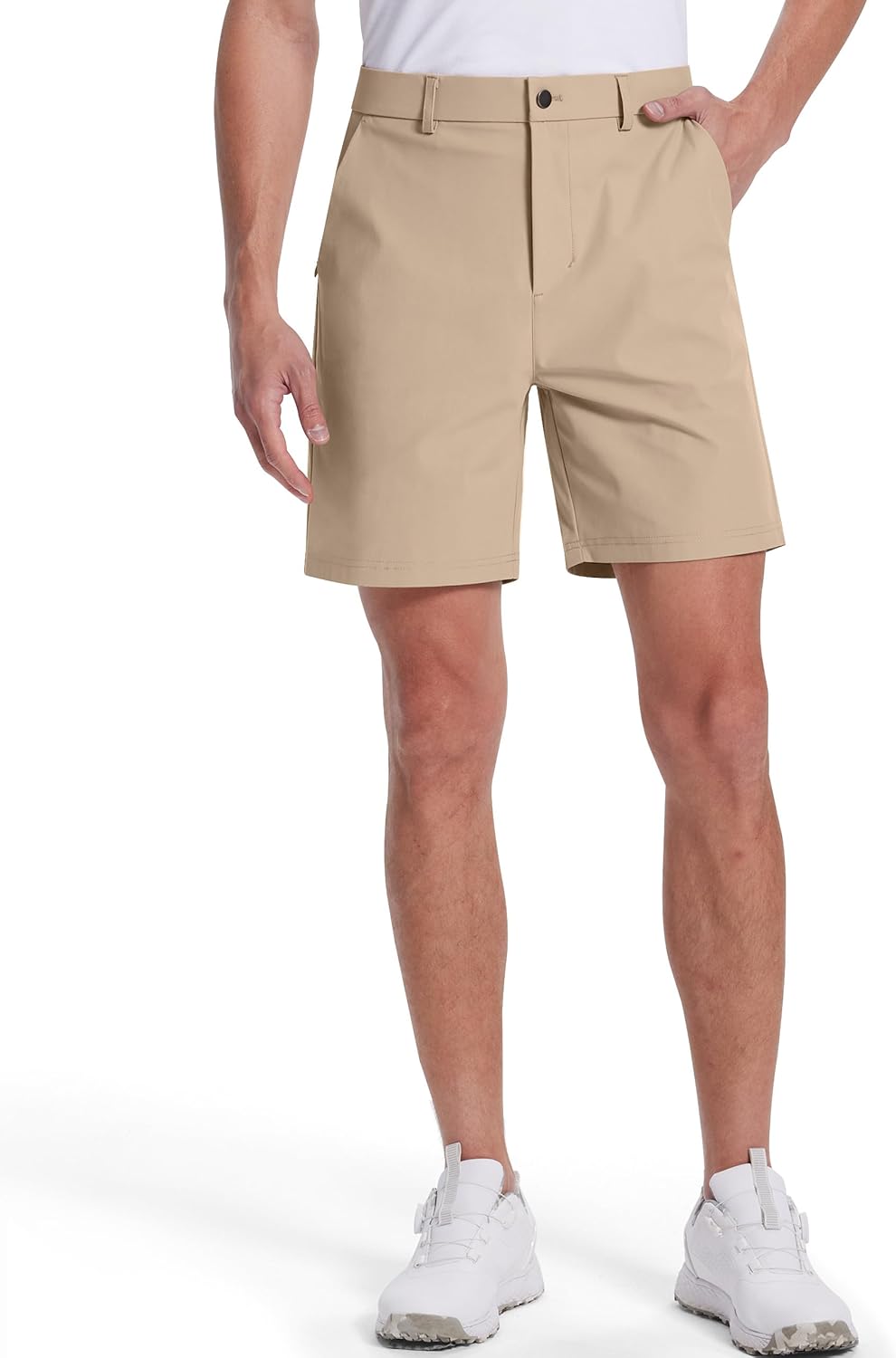 SERAMY Men's Golf Dress Shorts - 7 Inch Inseam, Quick-Dry, Lightweight with 5 Pockets