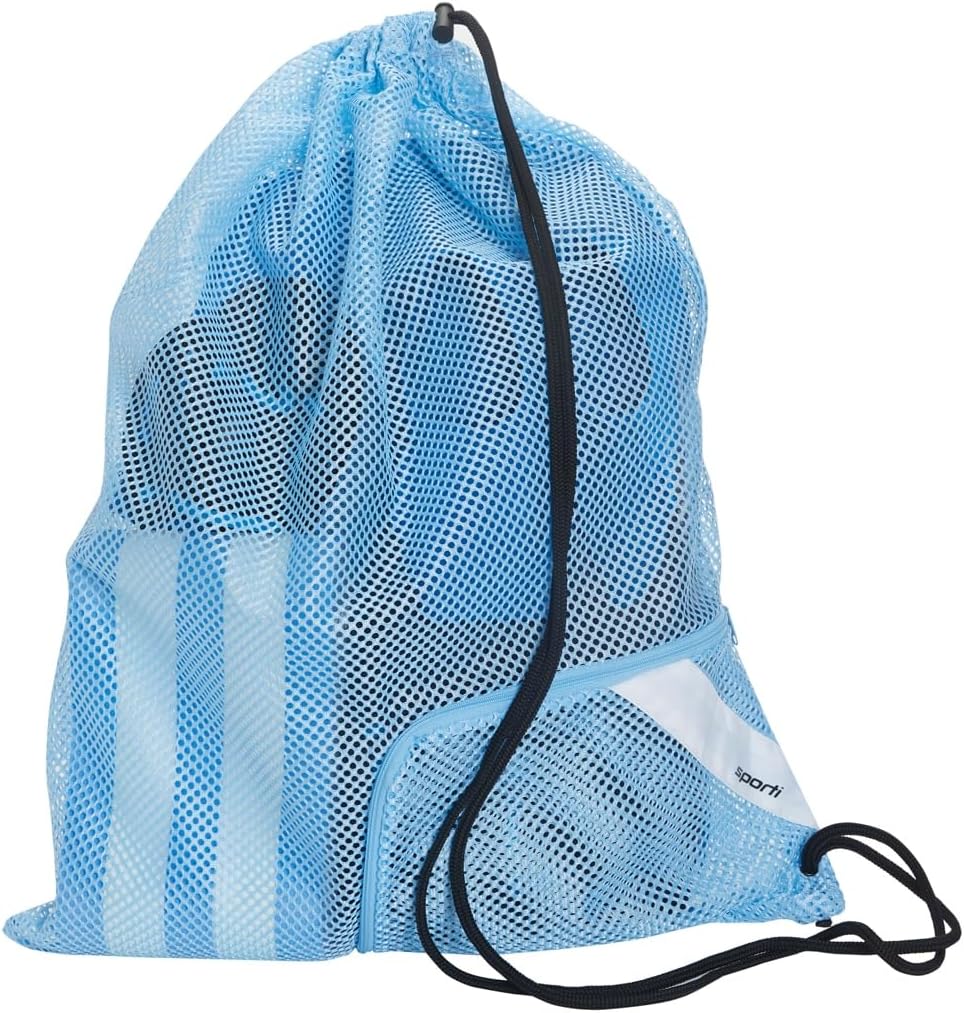 Sporti Mesh Drawstring Swim Bag - Lightweight Backpack for Swimmers | Ideal for Beach Use
