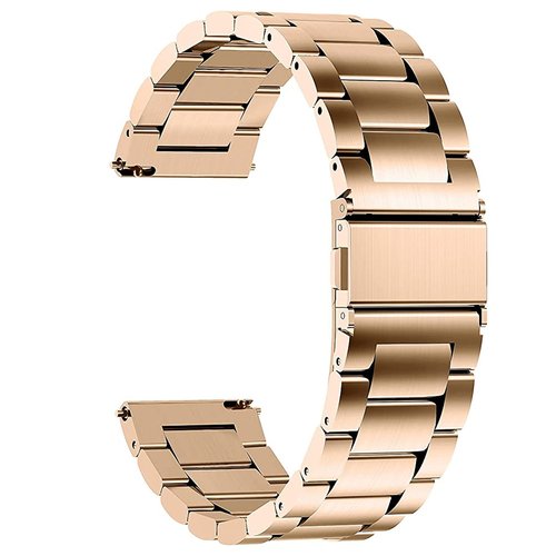 Lamshaw Compatible with Trendia Smart Watches Bands, Quick Release Stainless Steel Metal Replacement Straps Compatible with Trendia 1.83" TG09 Smart Watches (Rose Gold, 22mm size band)