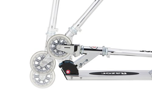 Razor A3 Kick Scooter and Lil' Kick Scooter Bundle - Larger Wheels, Front Suspension, Wheelie Bar, Lightweight, Foldable
