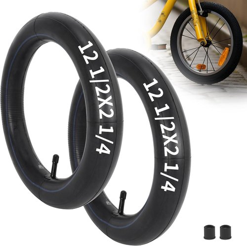 Bike Inner Tube 12.5x2.25 - 2-Pack Compatible with Dirt Bikes, Jetson Kids Bikes & More
