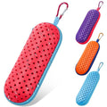 Nicunom 4-Pack Swim Goggle Case with Drain Holes, Breathable EVA Protective Carrying Case