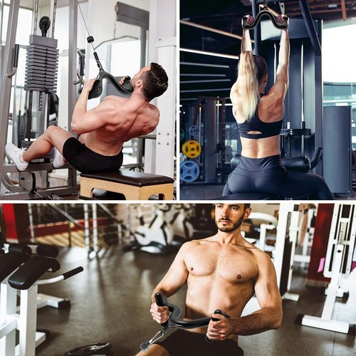Kipika Tricep Pull Down Attachment - Home Gym Cable Machine Accessory for Weight Fitness