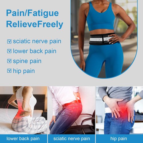 Callicebus Back Brace for Lower Back Brace Pain Women & Men, Back Support Belt - Relieve SI Joint,Hip & Spine Pain,Sciatica, Adjustable Lightweight Lower Back Support Brace for Life (L)