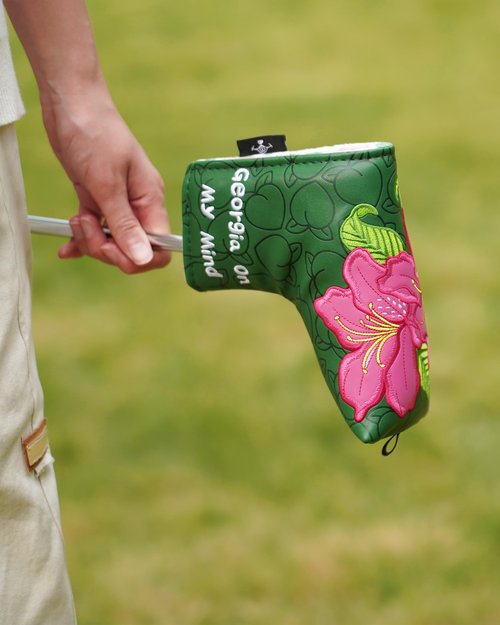 Big Teeth Golf Putter Cover Blade “Georgia On My Mind” Masters Theme Putter Cover Blade Magnetic