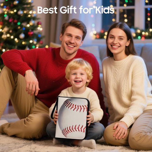 Baseball Card Binder - 4 Pocket Trading Card Holder with 400 Pockets & 50 Removable Sleeves | Portable Album for Collectors