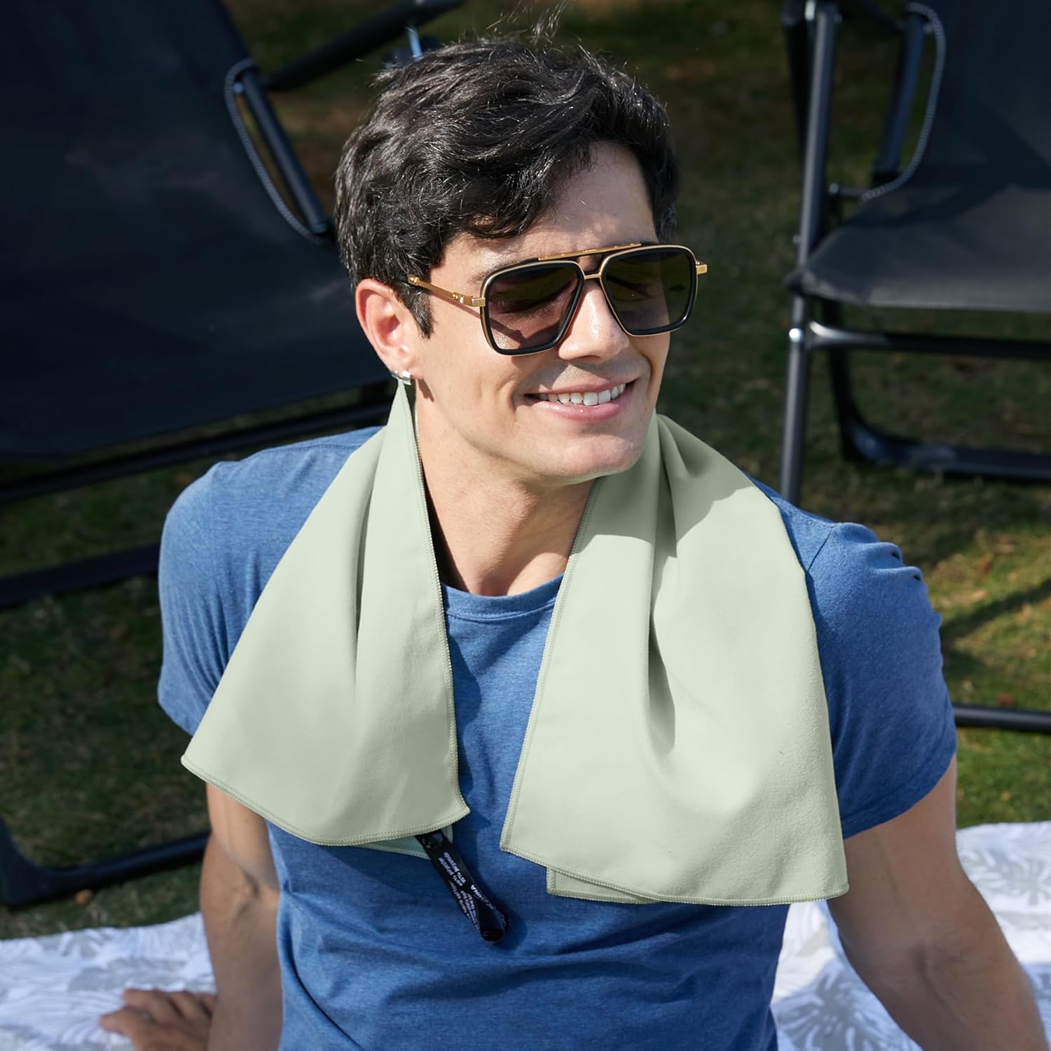 Rainleaf Microfiber Towel - Quick Dry, Super Absorbent & Ultra Compact | Perfect for Travel, Gym & Camping