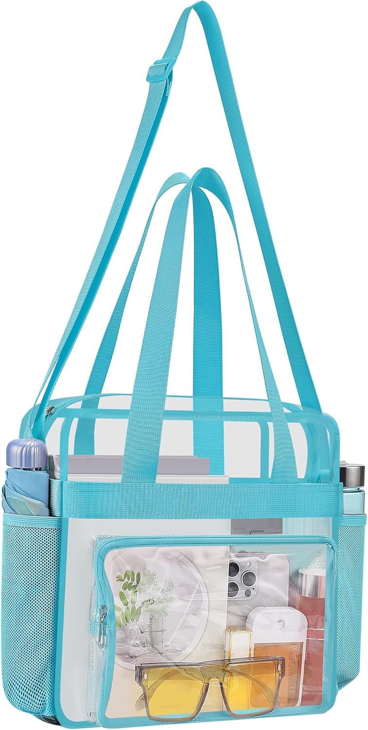 XCU Clear Stadium Bag - Approved 12x6x12 Clear Tote for Events, Work, Sports & Concerts