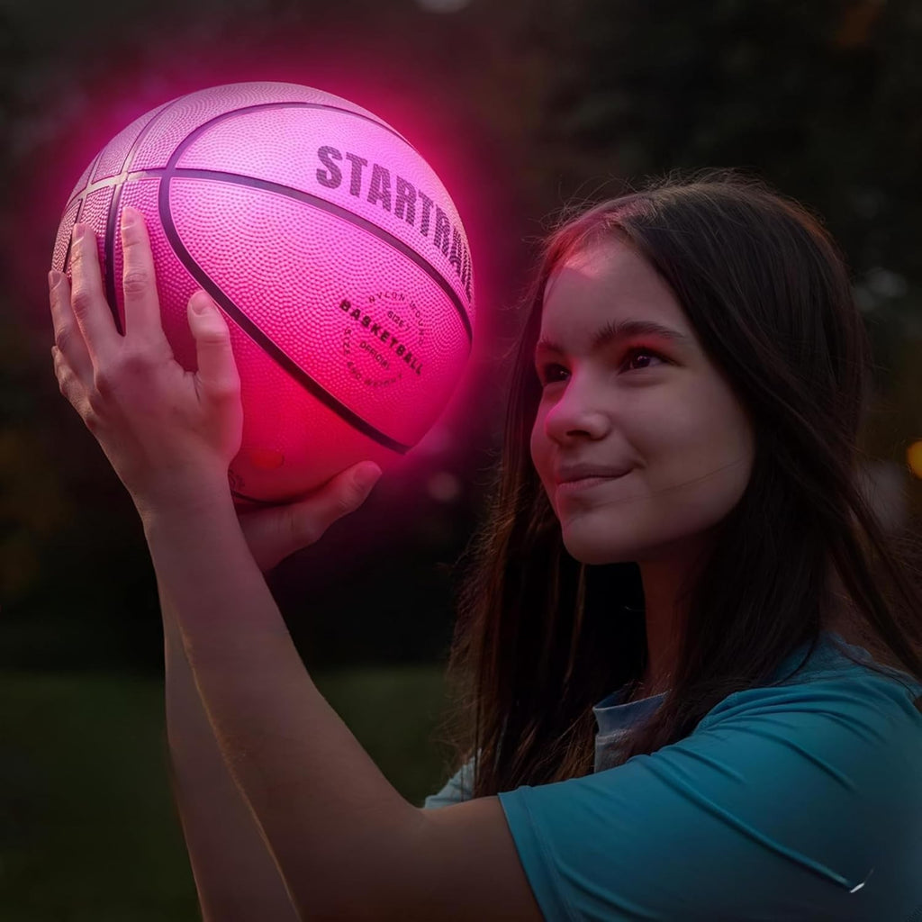 TOMLEON Light Up Basketball - Glow in The Dark LED Basketball Size 7 | Perfect Gift for Kids