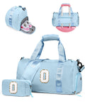 Vogewood Gifts for 5 Year Old Girls-Girl Gym Bag with Shoe Compartment, Kid Personalized Weekender Overnight Bags, Initial Travel Tote with Makeup Pouch, Gift Ideas for Niece Sister (Letter O)