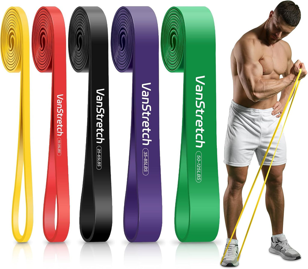 Skiennix Resistance Bands - 5-Level Elastic Pull-Up Assistance Set for Home Workouts & Fitness Training