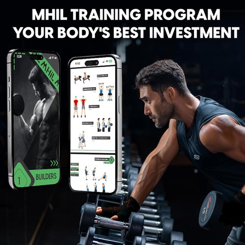 MhIL Workout Gloves for Men - Enhanced Grip Gym Gloves with Wrist Wraps for Optimal Performance