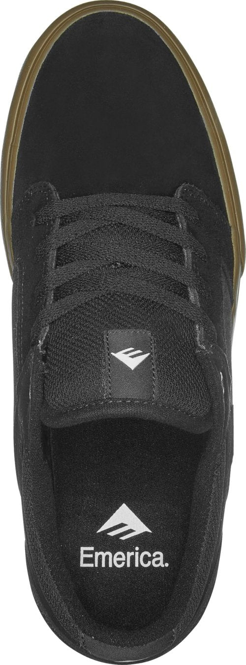 Emerica Cadence – Vulcanized Grip, Streamlined, Clean Single-Piece Vamp, Cushioned Fit, Outstanding Boardfeel, Everyday Sneakers Black/Gum