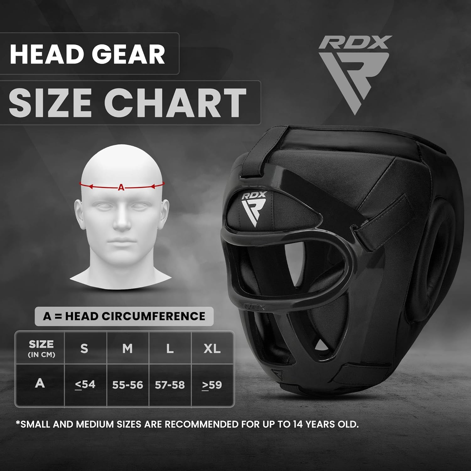 RDX Boxing Headgear - Removable Face Grill for MMA, Muay Thai, Kickboxing & Sparring | Adjustable Fit