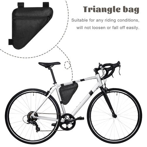 Tweruna Small Bike Frame Bag, Triangle Bicycle Bag, Bicycle Frame Bags Mountain Bike Pouch for Road