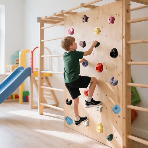 SEKKVY 36-Pack Kids Climbing Holds - Toddler Rock Climbing Toy Set with Hardware for Indoor/Outdoor Climbing Walls