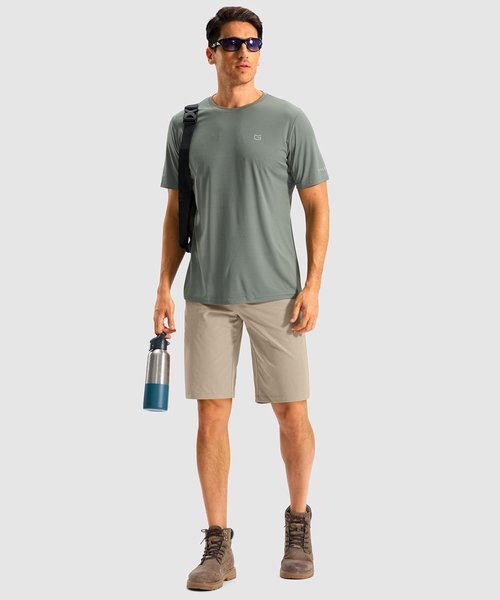 G Gradual Men's Casual Golf Shorts - Lightweight 11" Stretch Shorts for Hiking & Outdoor Work