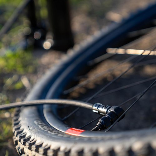 LEZYNE High Volume Tubeless Bike Floor Pump - 220 PSI Gauge for Mountain & Gravel Bikes | ABS-1 Pro Chuck